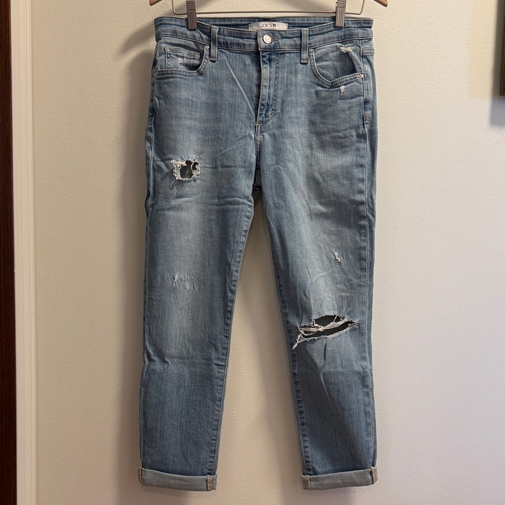 Joe's Jeans Light Blue Distressed Boyfriend Jeans